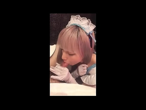 ❤️ Japanski idol [mayuka], kostim francuske služavke, 1. dio, pušenje i drkanje losionom ️❌ Jebanje kod nas